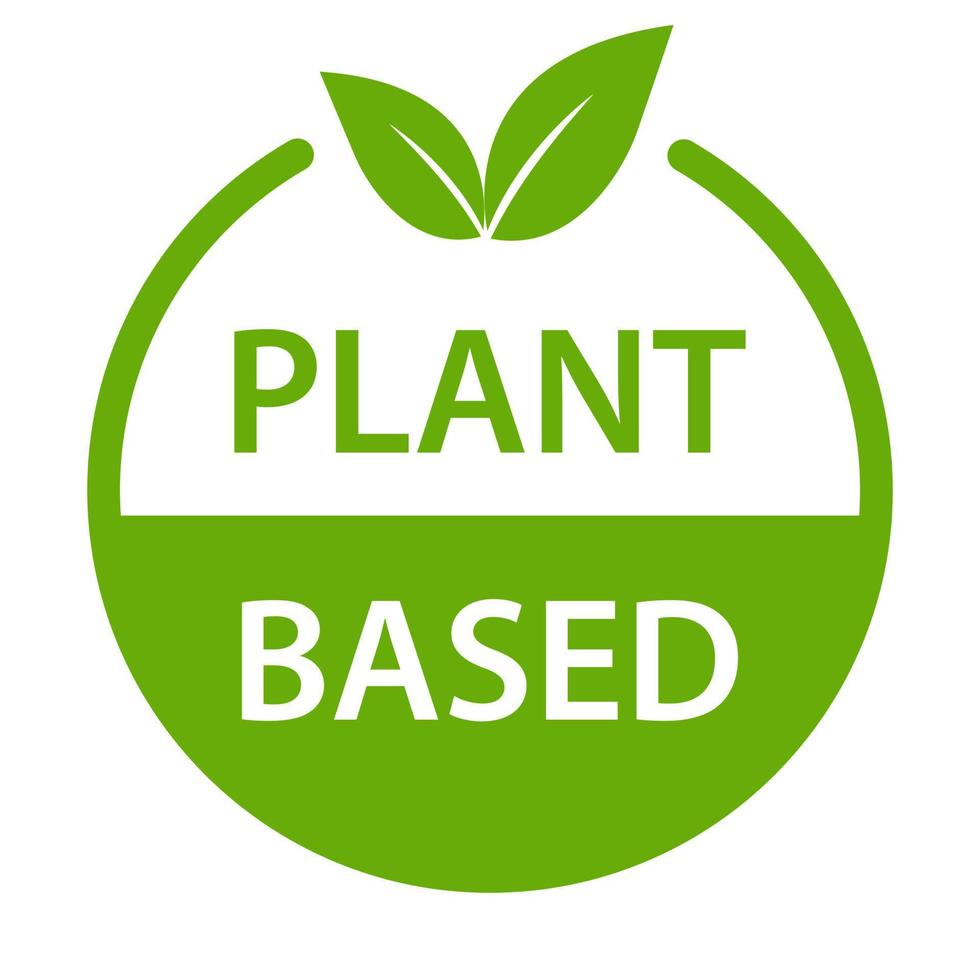 växt baserad ikon vektor friska mat symbol vegan bricka, vegetarian tecken för grafisk design, logotyp, webb webbplats, social media, mobil app, ui