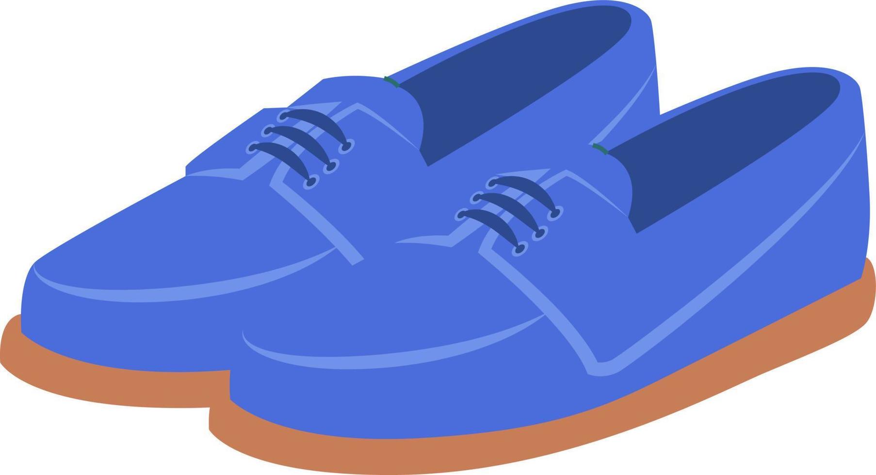 tecknad serie blå skor vektor