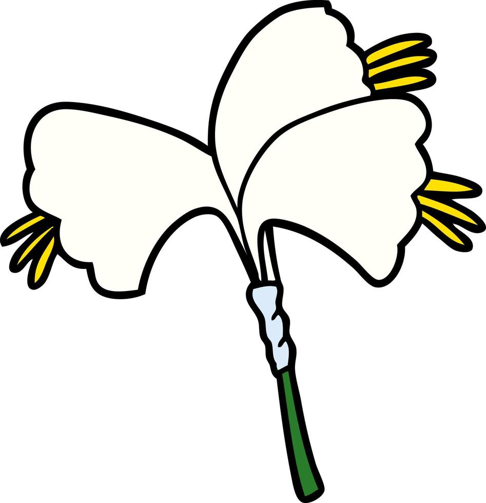 Cartoon-Lilienblumen vektor