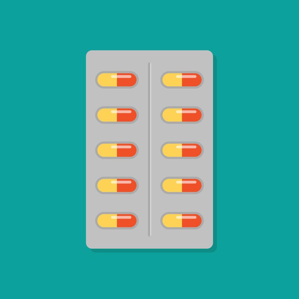 Kapseln Tabletten Medizin vektor