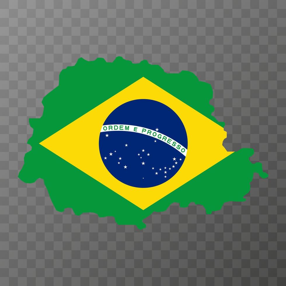 parana Karta, stat av Brasilien. vektor illustration.
