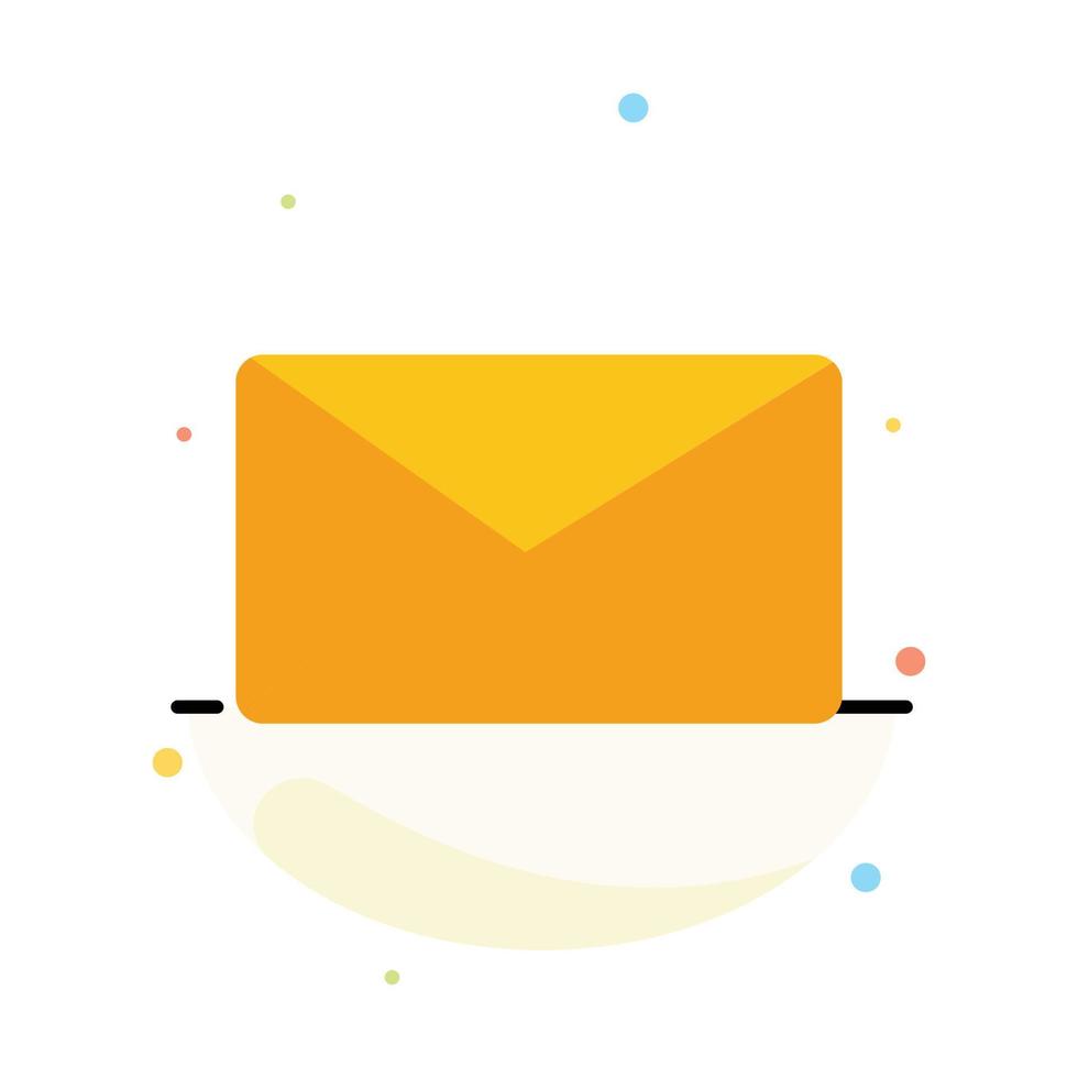 post e-post användare gränssnitt abstrakt platt Färg ikon mall vektor