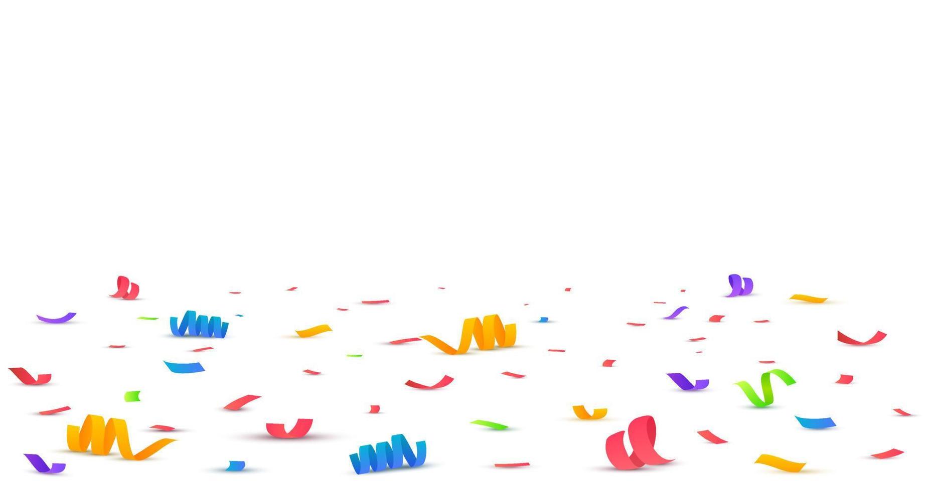 Konfetti-Hintergrund. fallendes konfetti, geburtstagsvektorillustration vektor