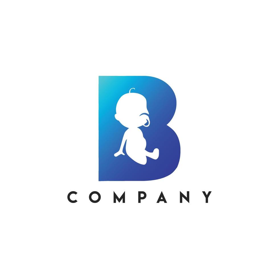 Baby-Blog-Logo, Logo für die Betreuung von Kindermüttern vektor