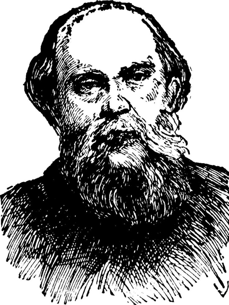 Paul Verlaine, Vintage-Illustration vektor