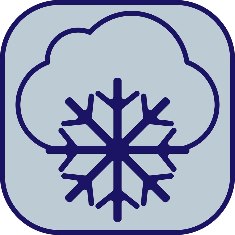snö med några moln, illustration, vektor, på en vit bakgrund. vektor