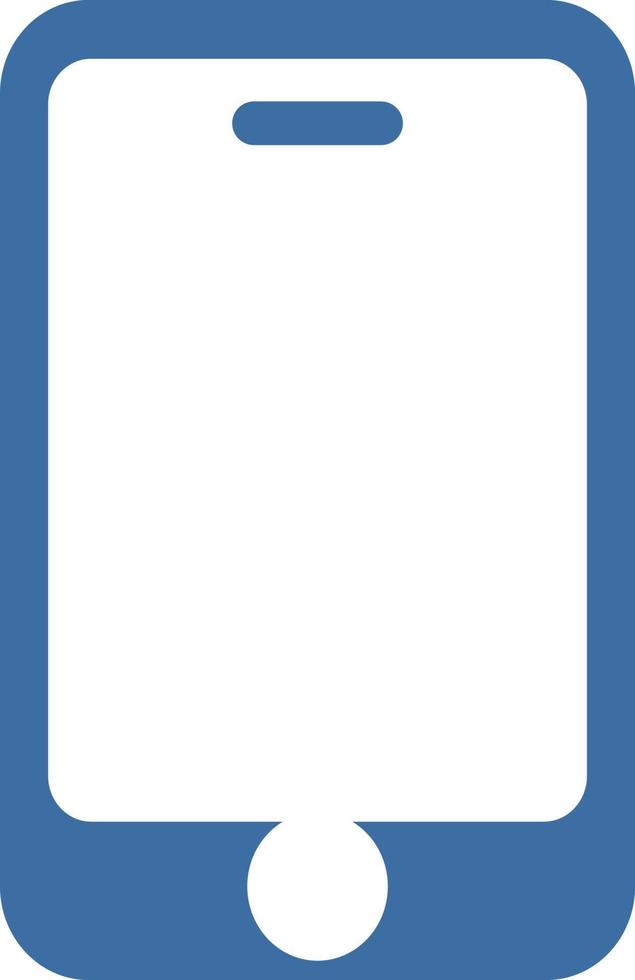 blaues Handy, Illustration, auf weißem Hintergrund. vektor