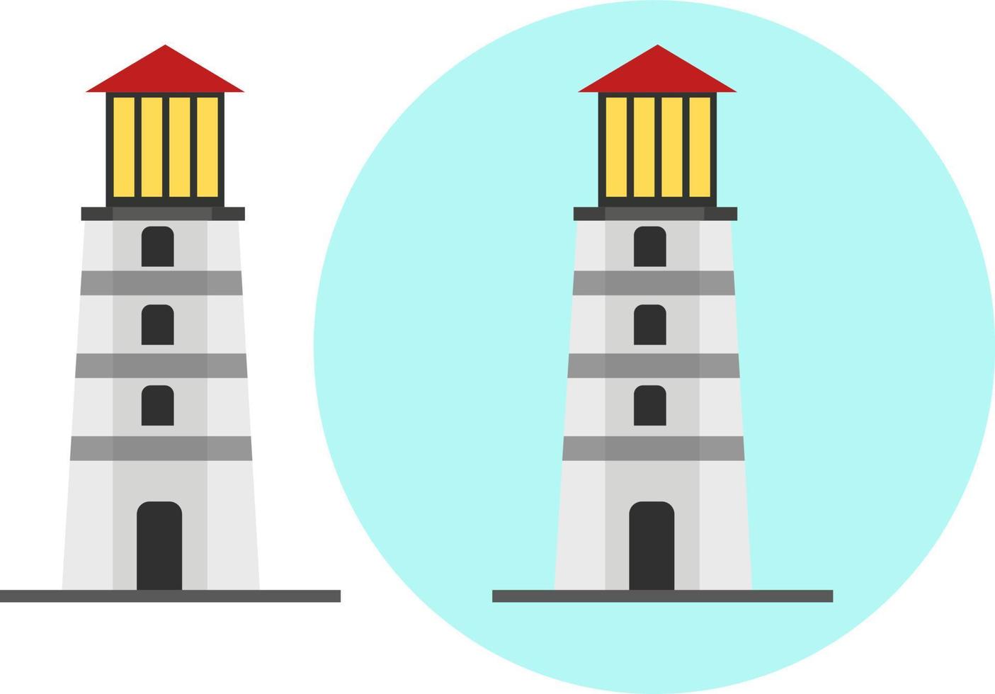 Cartoon-Leuchtturm-Symbol vektor