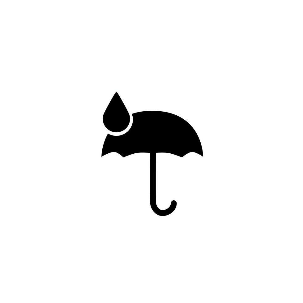 paraply ikon enkel vektor perfekt illustration