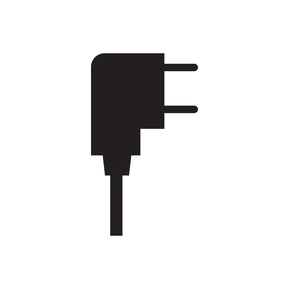 Logo-Vorlage für elektrische Stecker, Vektorgrafik-Design vektor