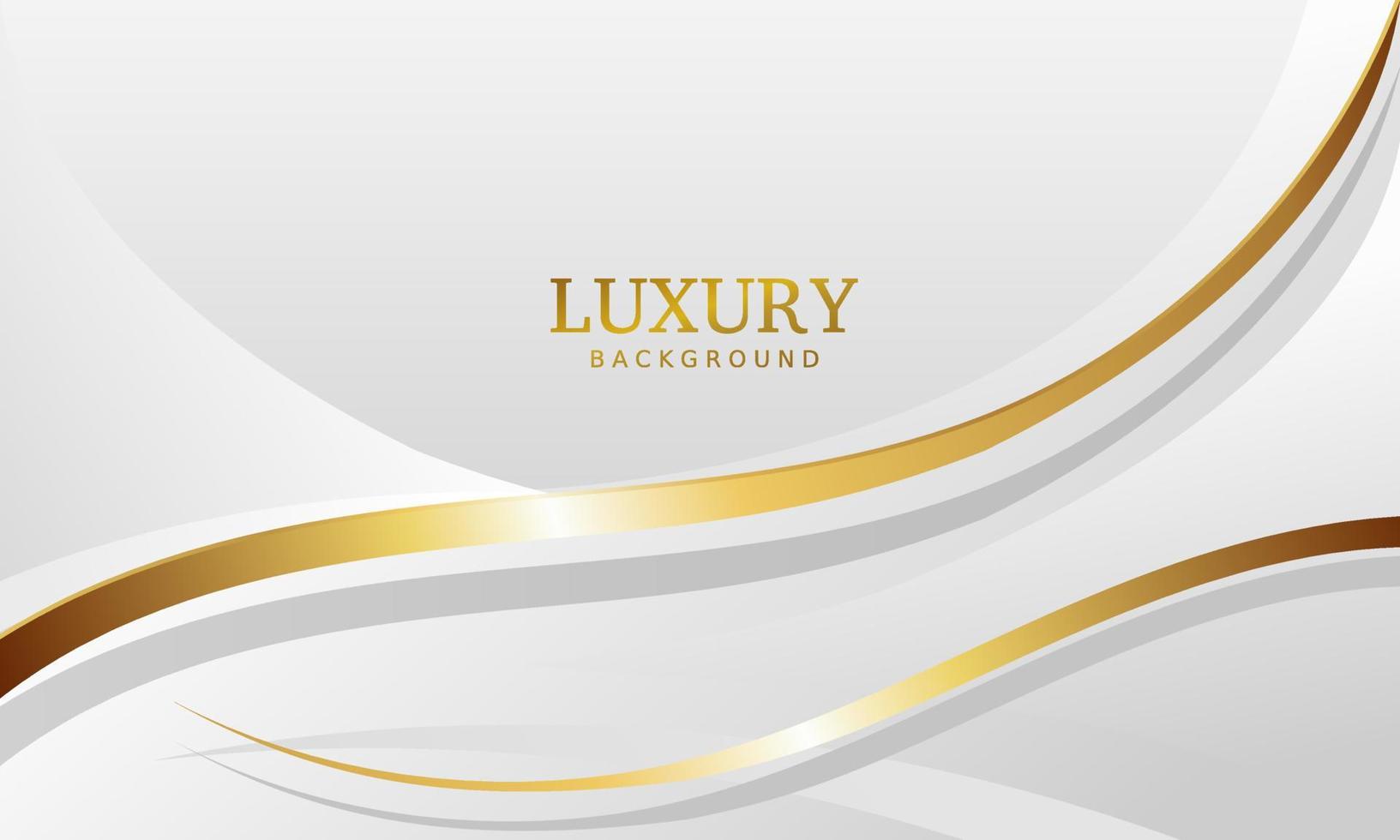 weißer Luxus-Premium-Hintergrund und goldene Linie. vektor