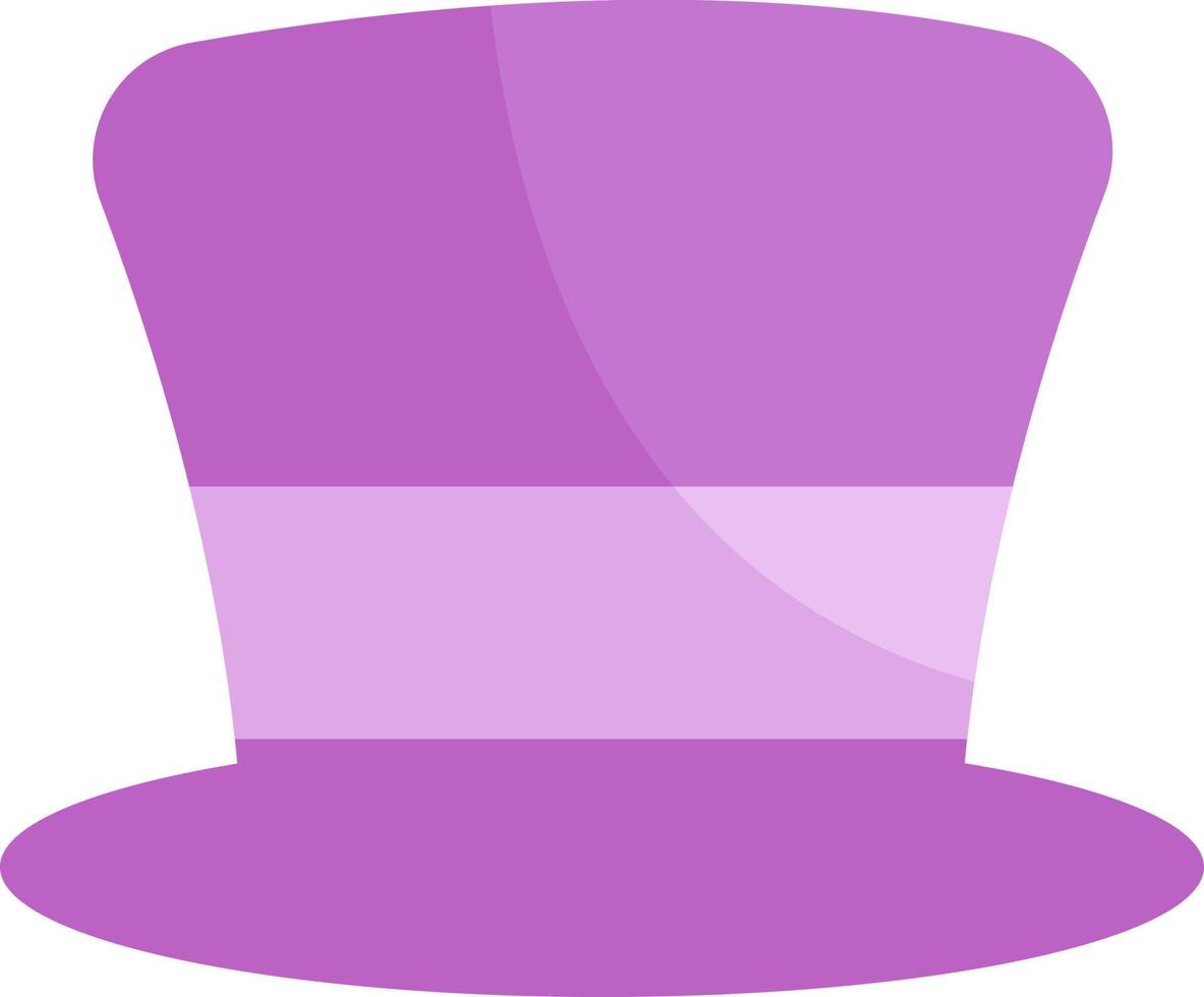 magi lila hatt, illustration, vektor, på en vit bakgrund. vektor
