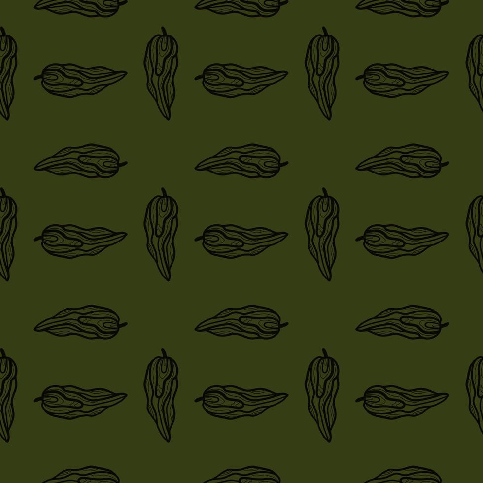 torr peppar mönster, illustration, vektor på vit bakgrund.