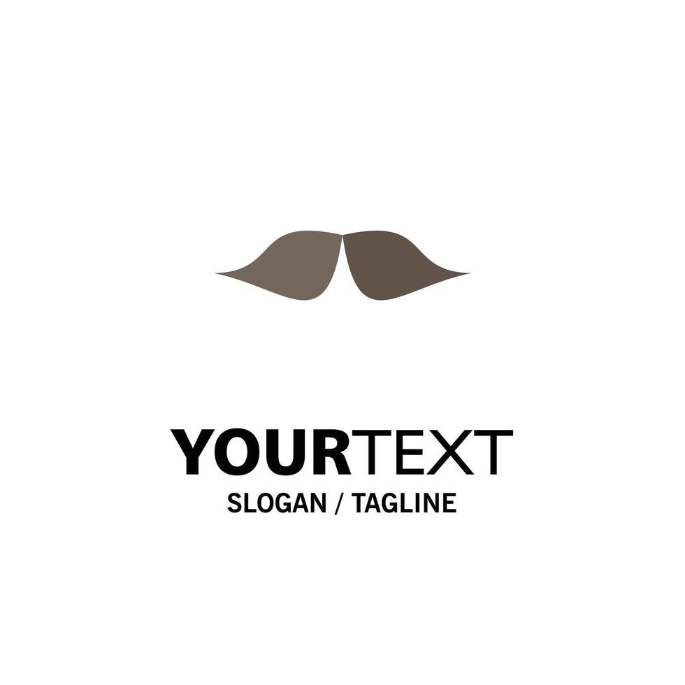 mustasch hipster Movember manlig män platt Färg ikon vektor