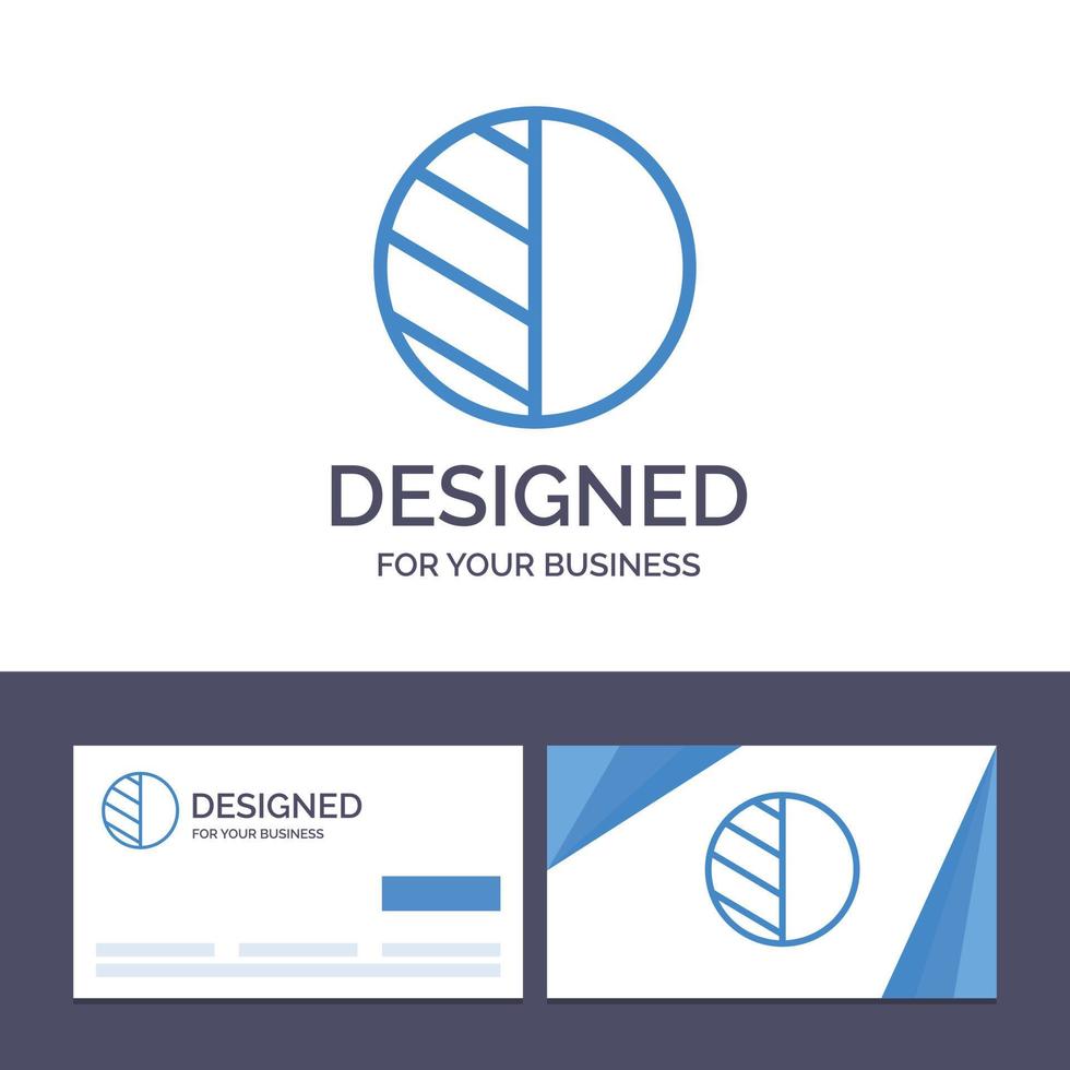kreativ företag kort och logotyp mall redigering Foto skugga vektor illustration