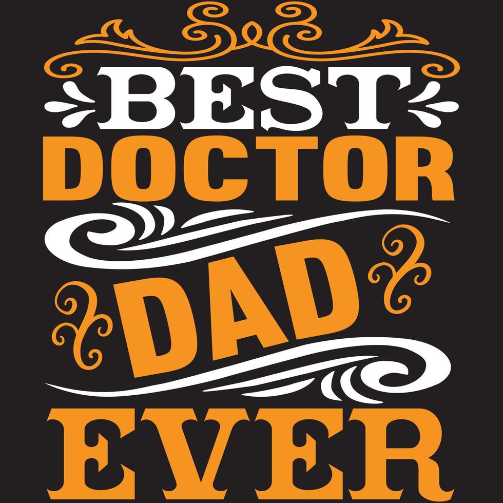 bäst läkare pappa någonsin vektor