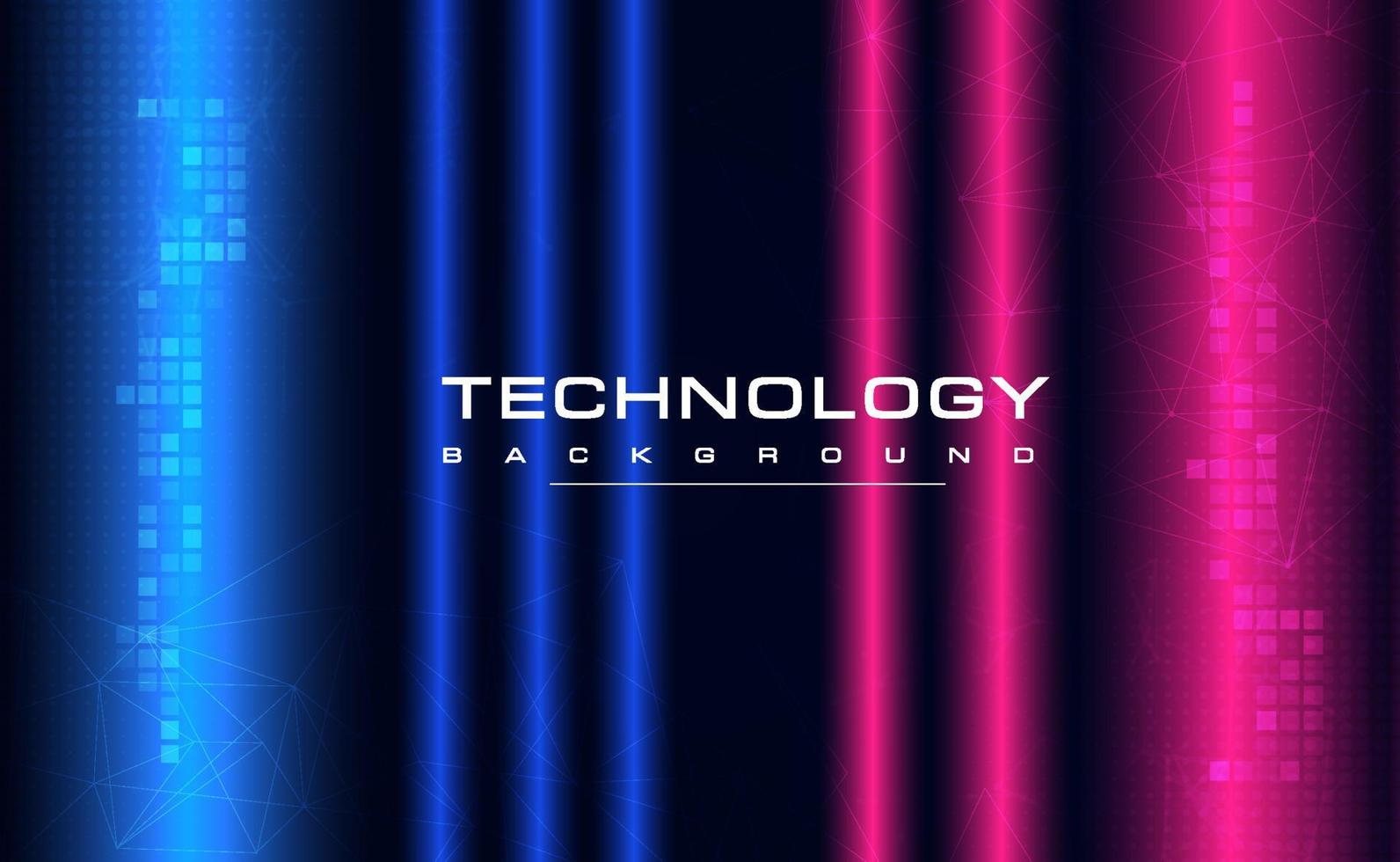 digitale technologieschaltungen rosa blauer hintergrund, ai big data iot, cyber cloud sicherheit, abstrakte neon wifi technologie, innovationszukunft, futuristische internetnetzwerkverbindung, illustrationsvektor vektor