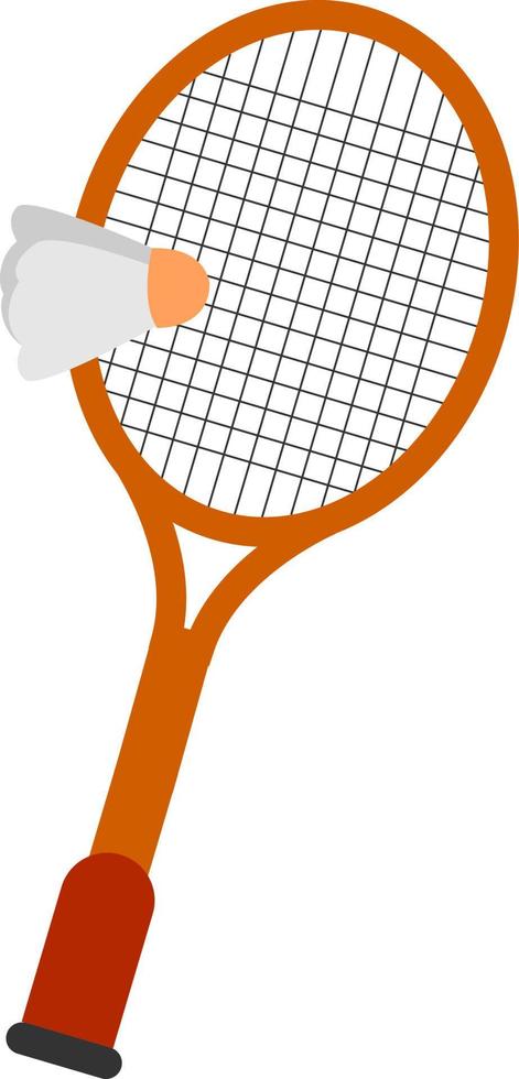 racket, illustration, vektor på vit bakgrund.