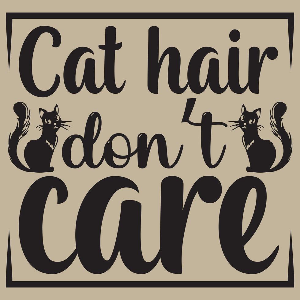 katt hår inte vård vektor