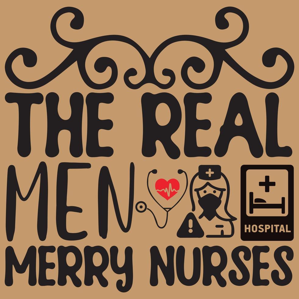 die echten Männer, fröhliche Krankenschwestern vektor