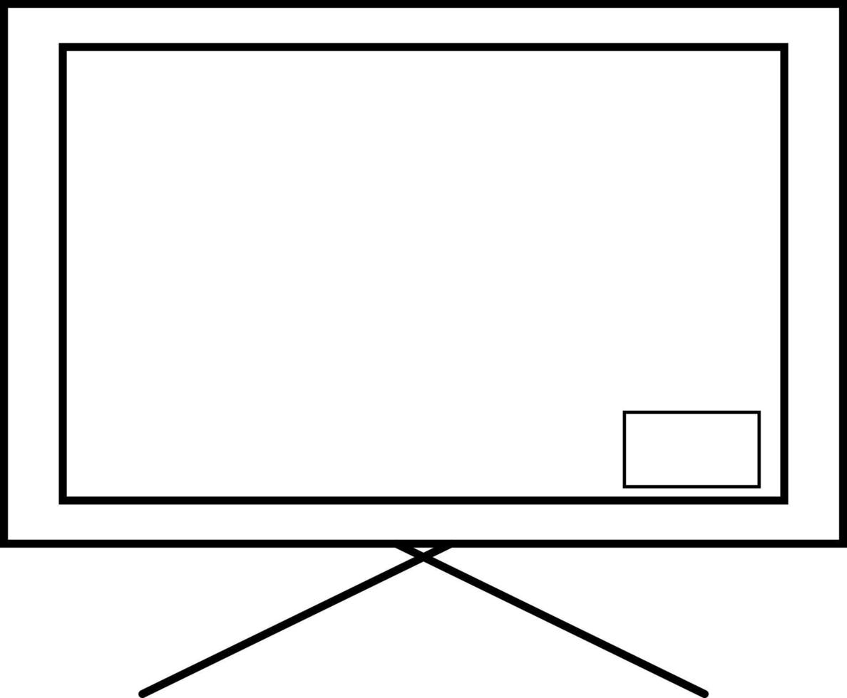 einfache Tafel, Symbolabbildung, Vektor auf weißem Hintergrund
