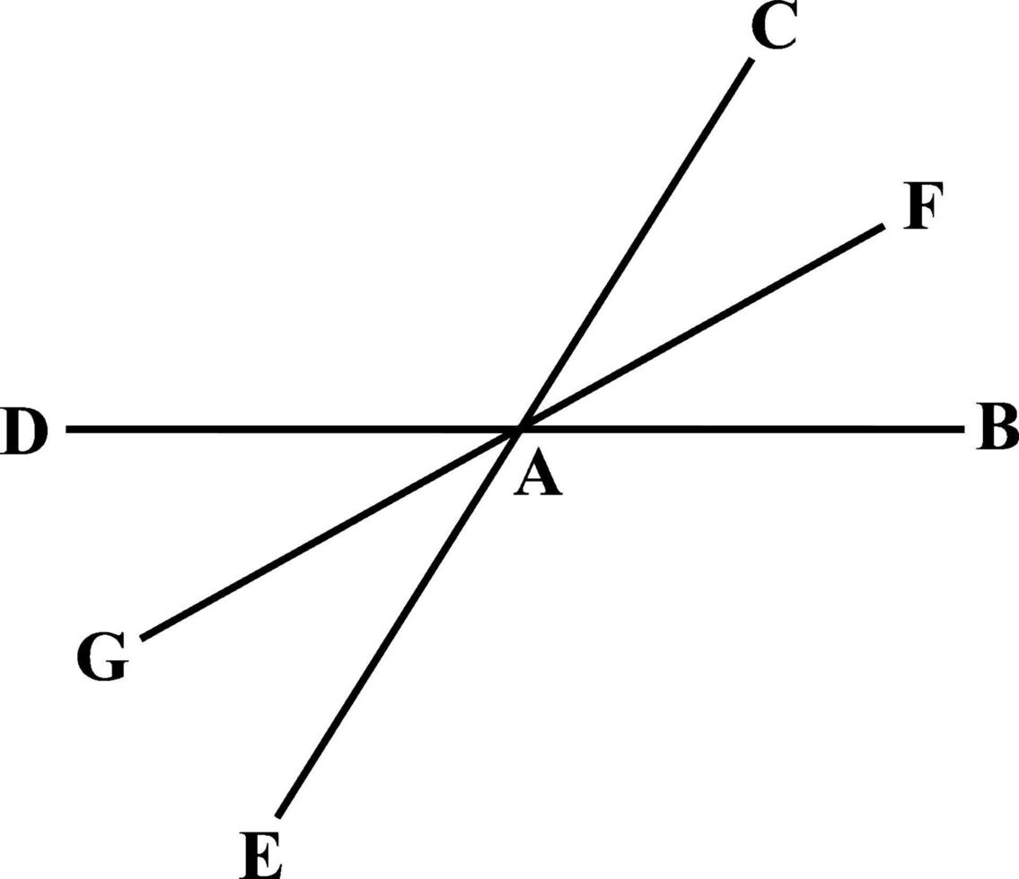 tre linje segment, årgång illustration. vektor