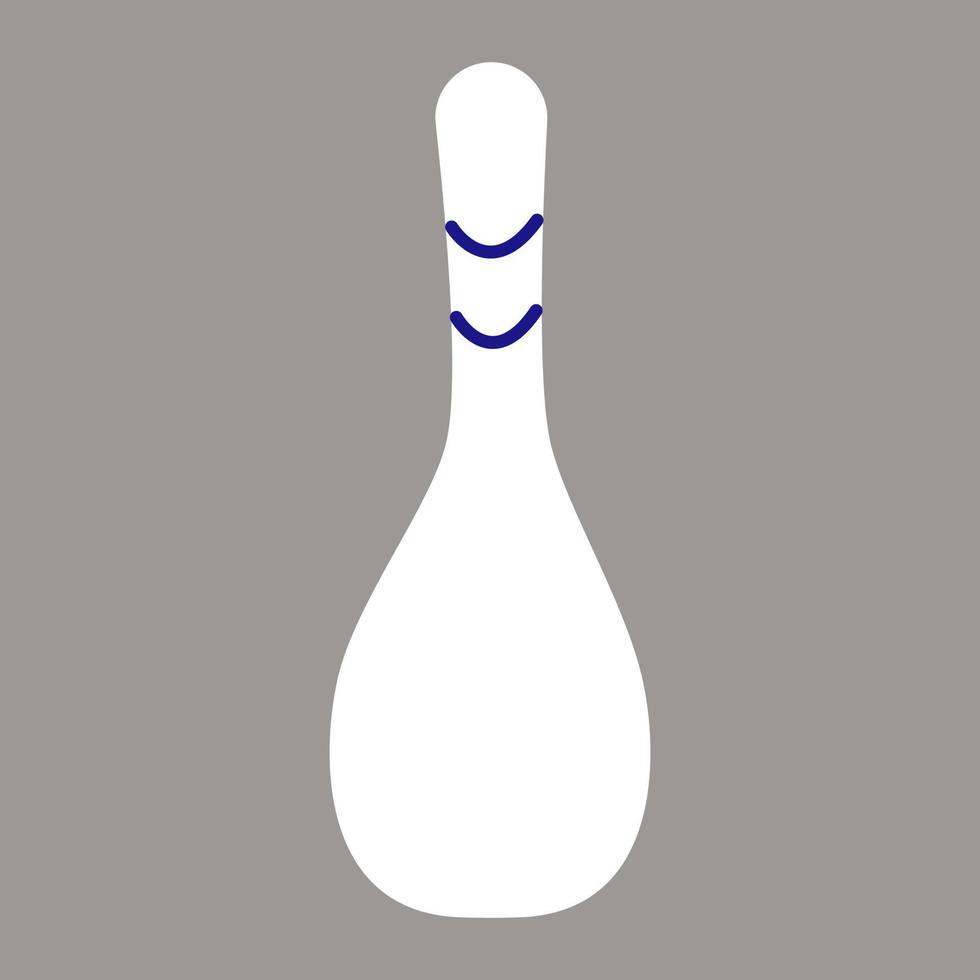 Bowling-Pins, Illustration, Vektor, auf weißem Hintergrund. vektor