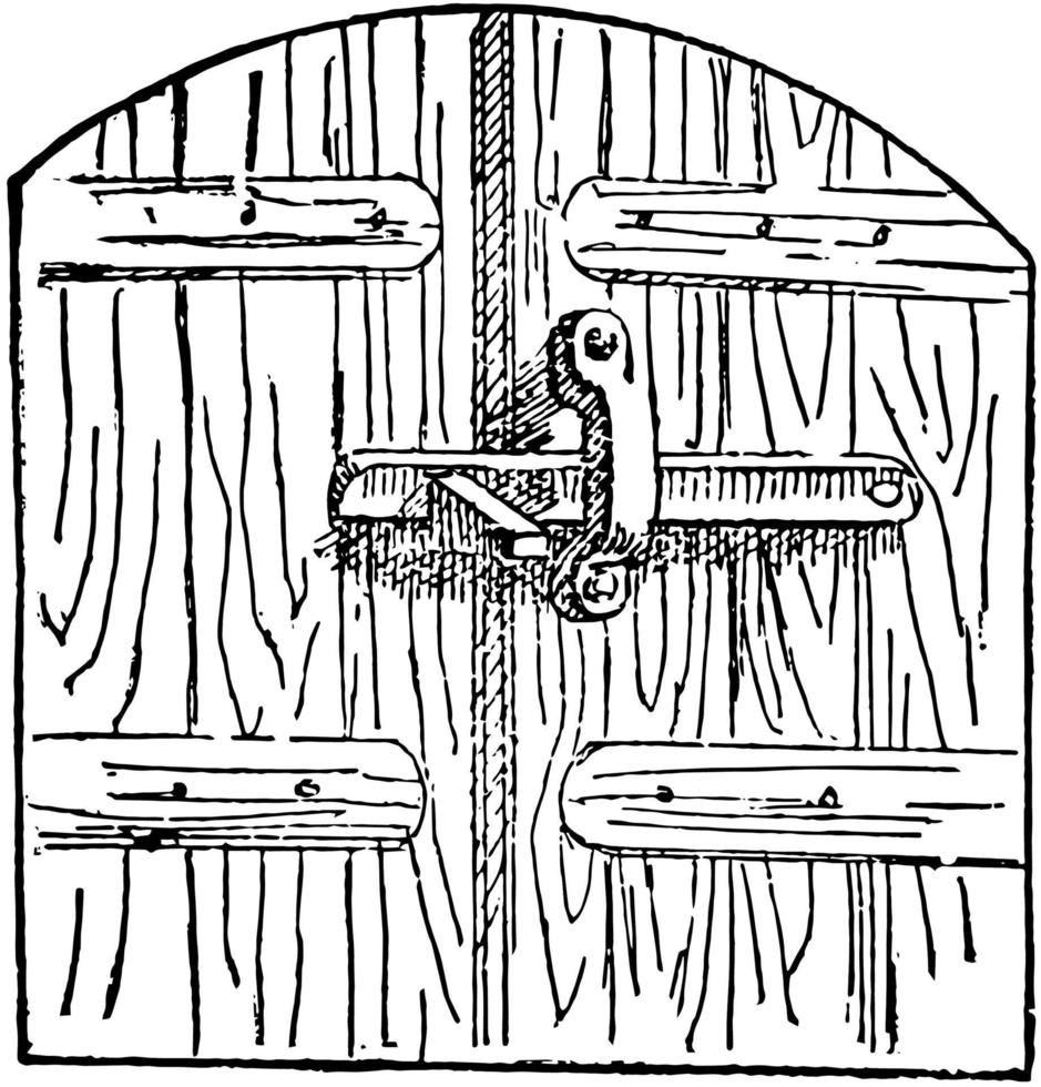 spärr, årgång illustration. vektor