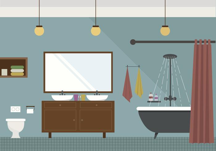 Vector Badezimmer Illustration