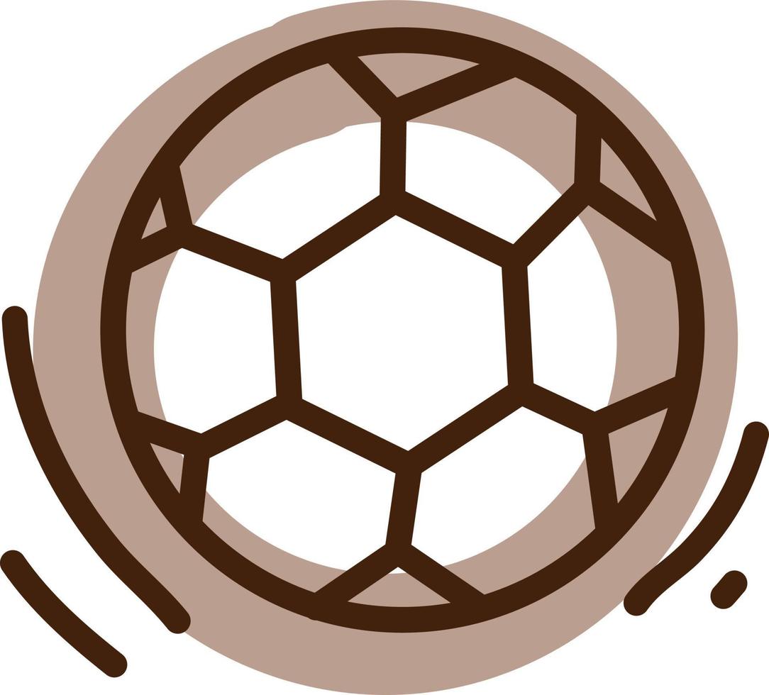 Fußball-Hobby spielen, Illustration, Vektor auf weißem Hintergrund.