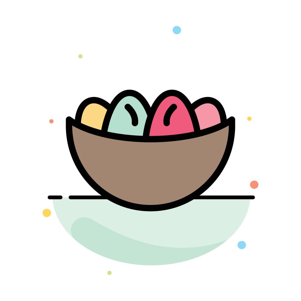 skål firande påsk ägg bo abstrakt platt Färg ikon mall vektor