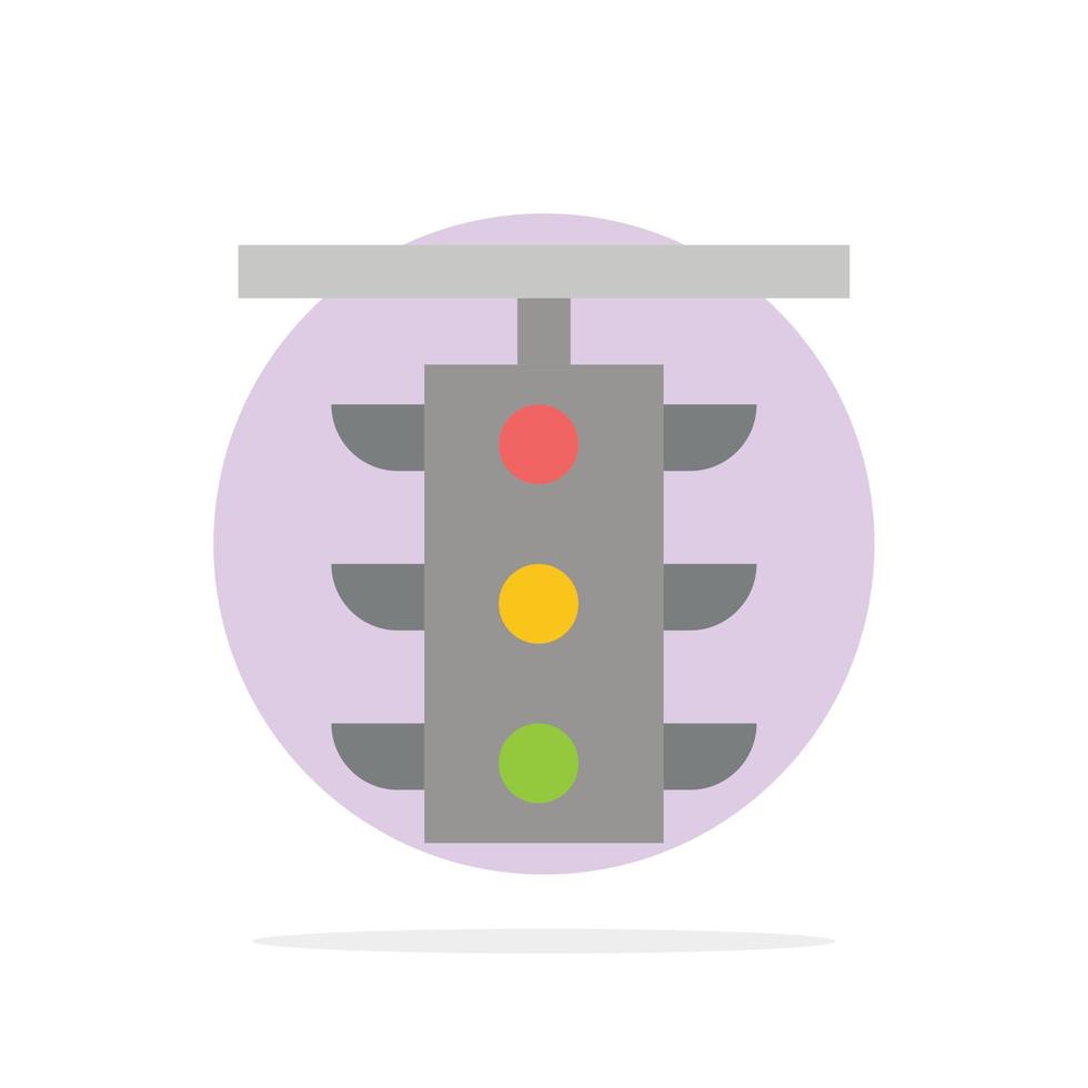 Lichtschild Bahnhof Verkehr Zug abstrakte Kreis Hintergrund flache Farbe Symbol vektor