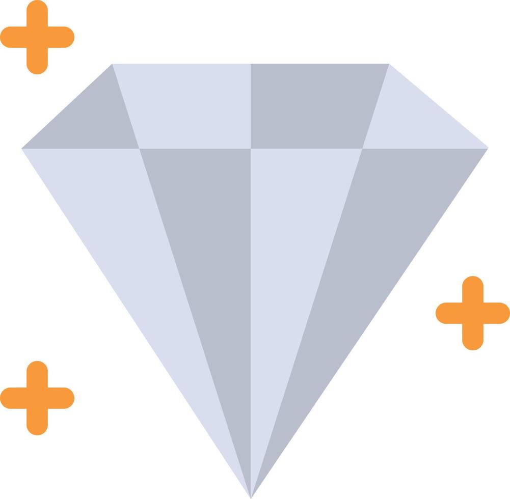 Diamant Juwel Benutzer flache Farbe Symbol Vektor Symbol Banner Vorlage