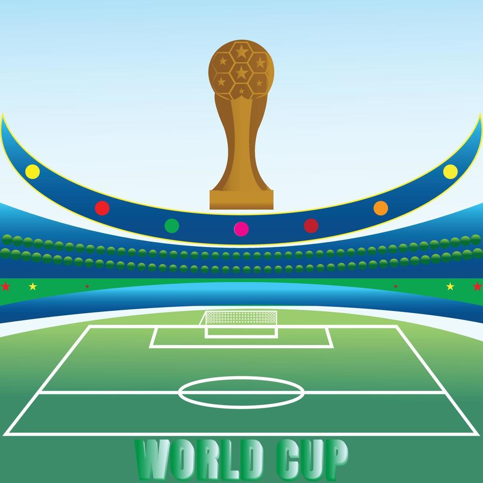 fotboll värld kopp bakgrund design 2022 vektor