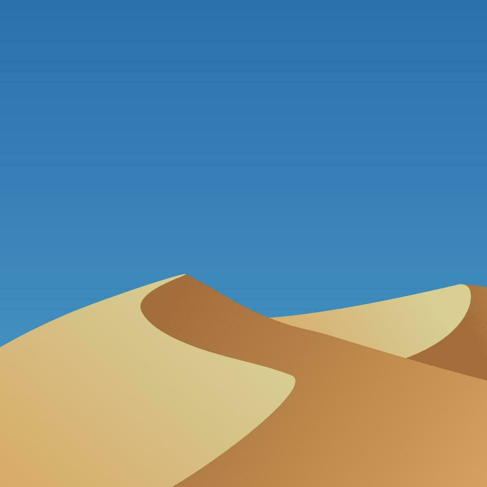 minimalistische wüstenlandschaftsillustration vektor