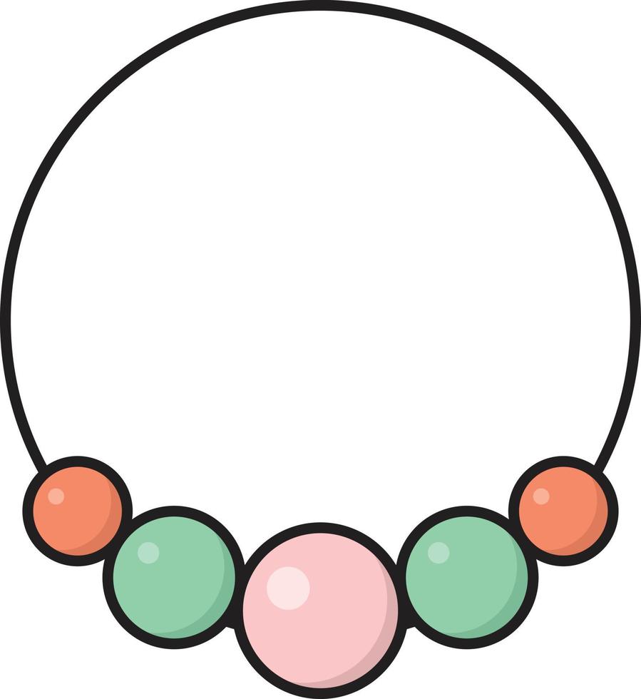 Halskette-Vektor-Illustration auf einem Hintergrund. hochwertige Symbole. Vektor-Icons für Konzept und Grafikdesign. vektor