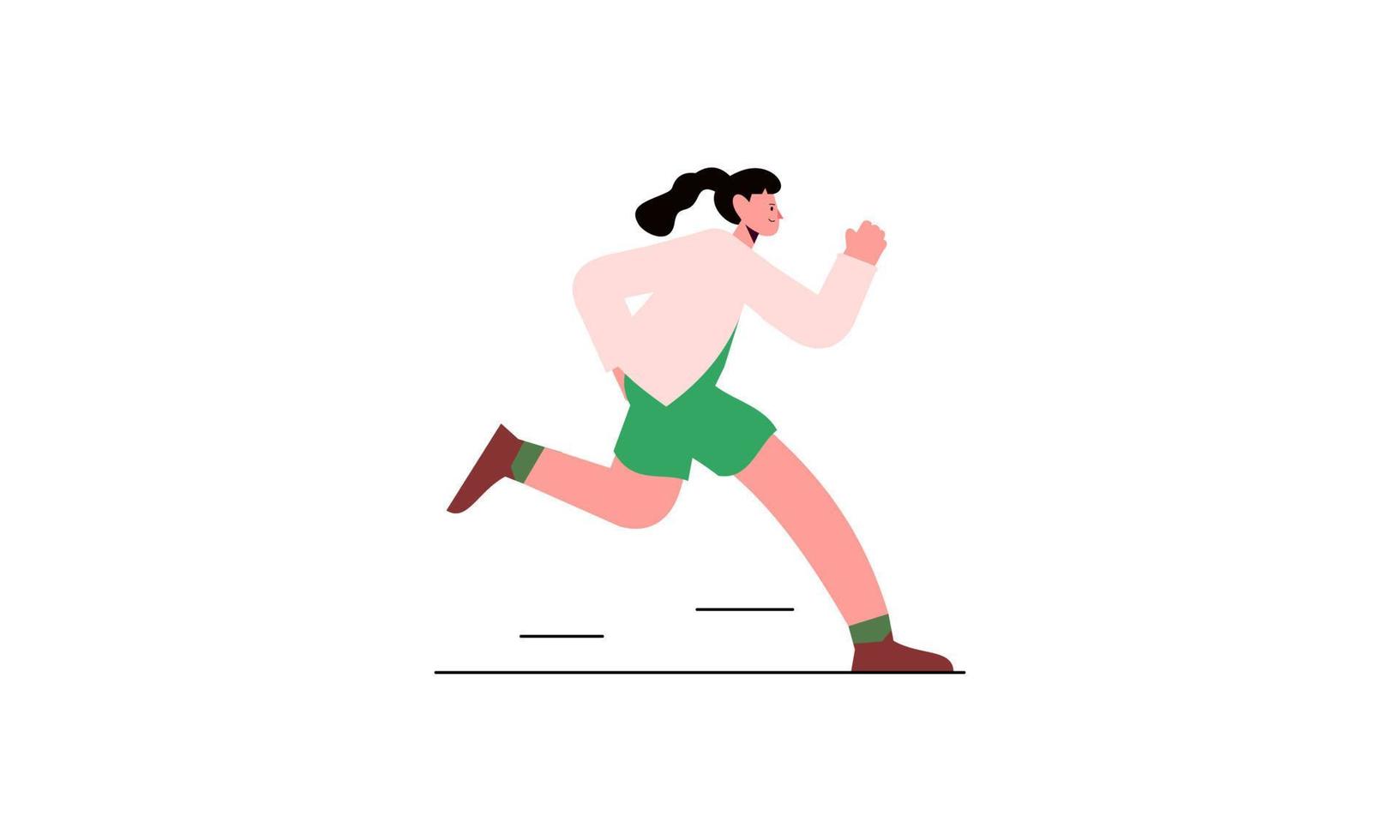 löpning joggning tid illustration vektor
