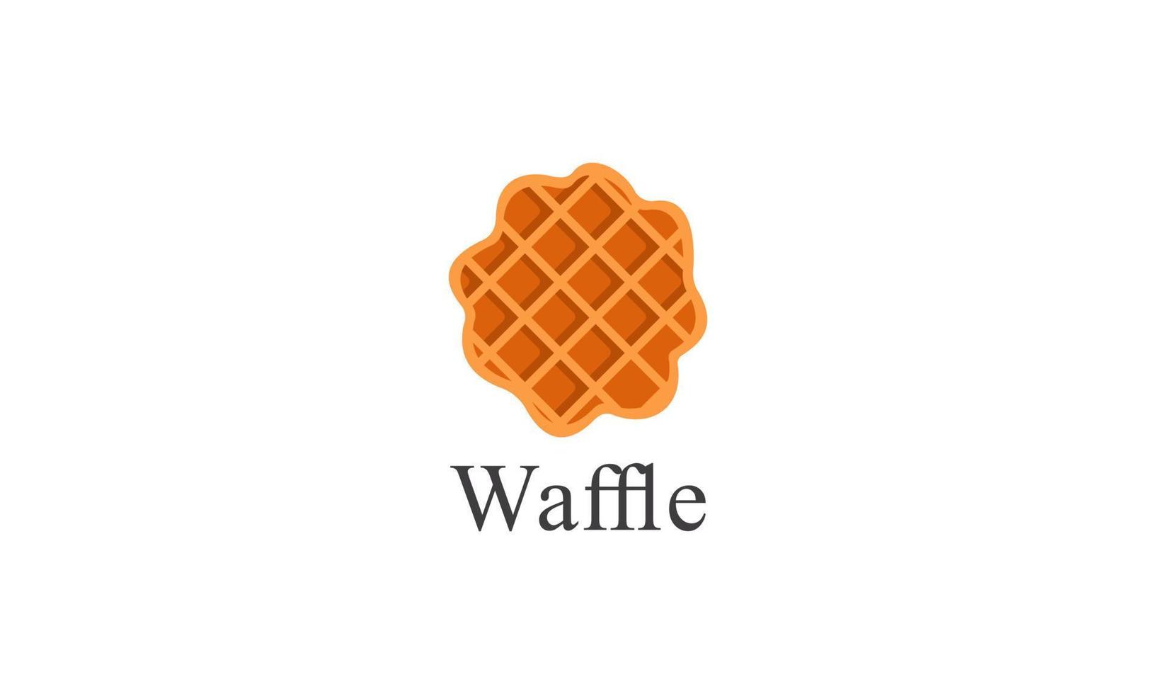 Waffel-Dessert Süßspeisen-Bäckerei-Logo vektor