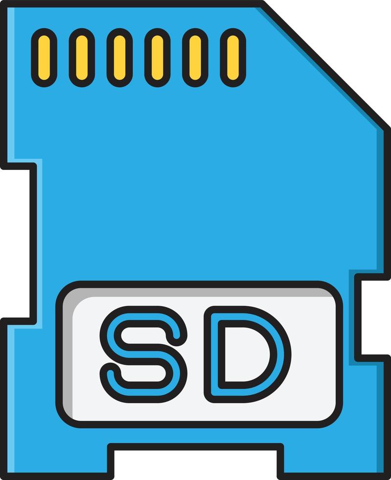 sd-kort vektorillustration på en bakgrund. Premium kvalitet symbols.vector ikoner för koncept och grafisk design. vektor