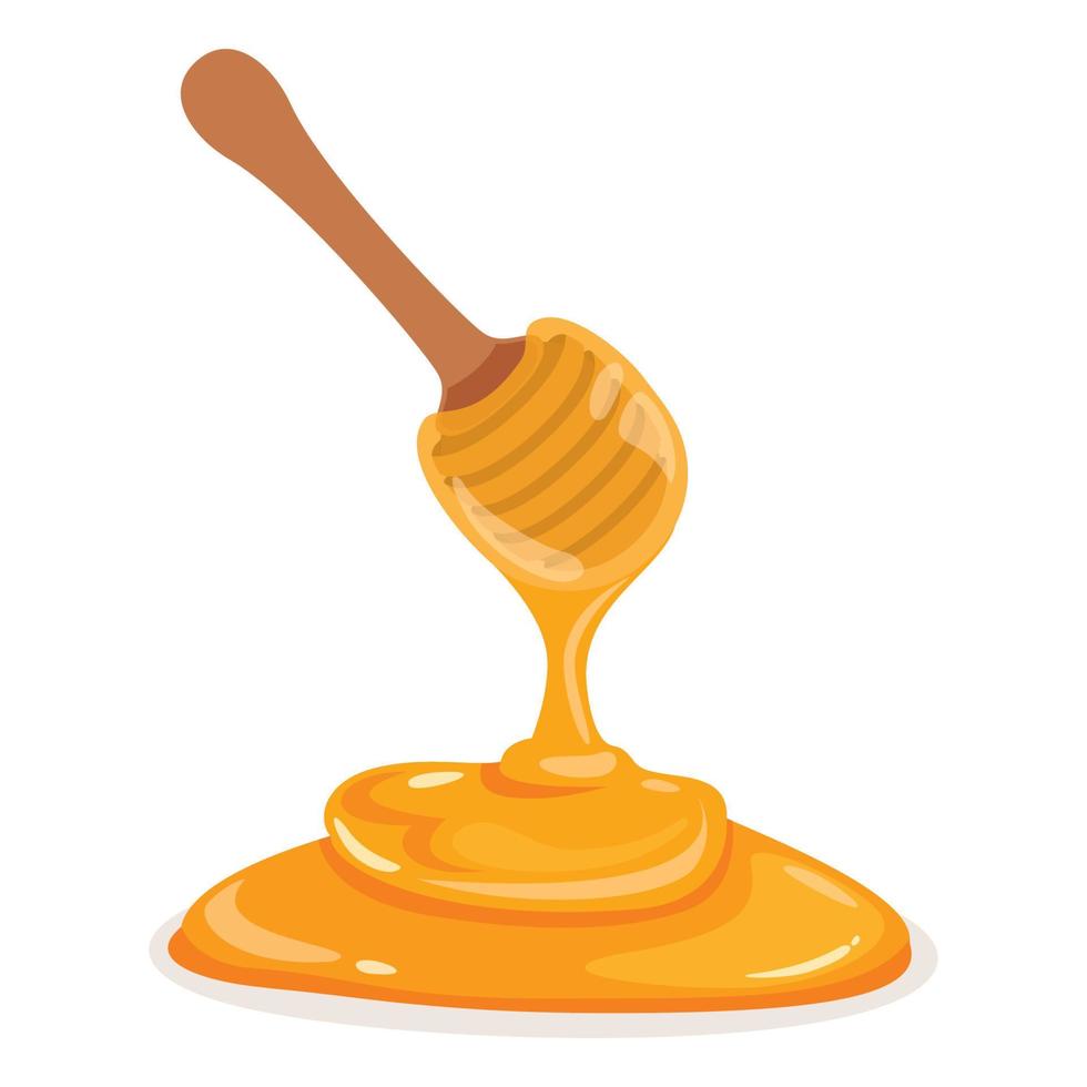 vektor illustration av färsk honung
