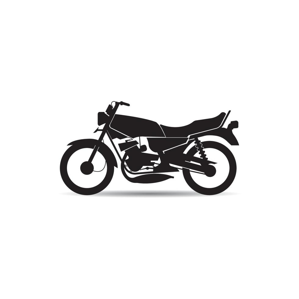 motorcykel ikon vektor design illustration logotyp