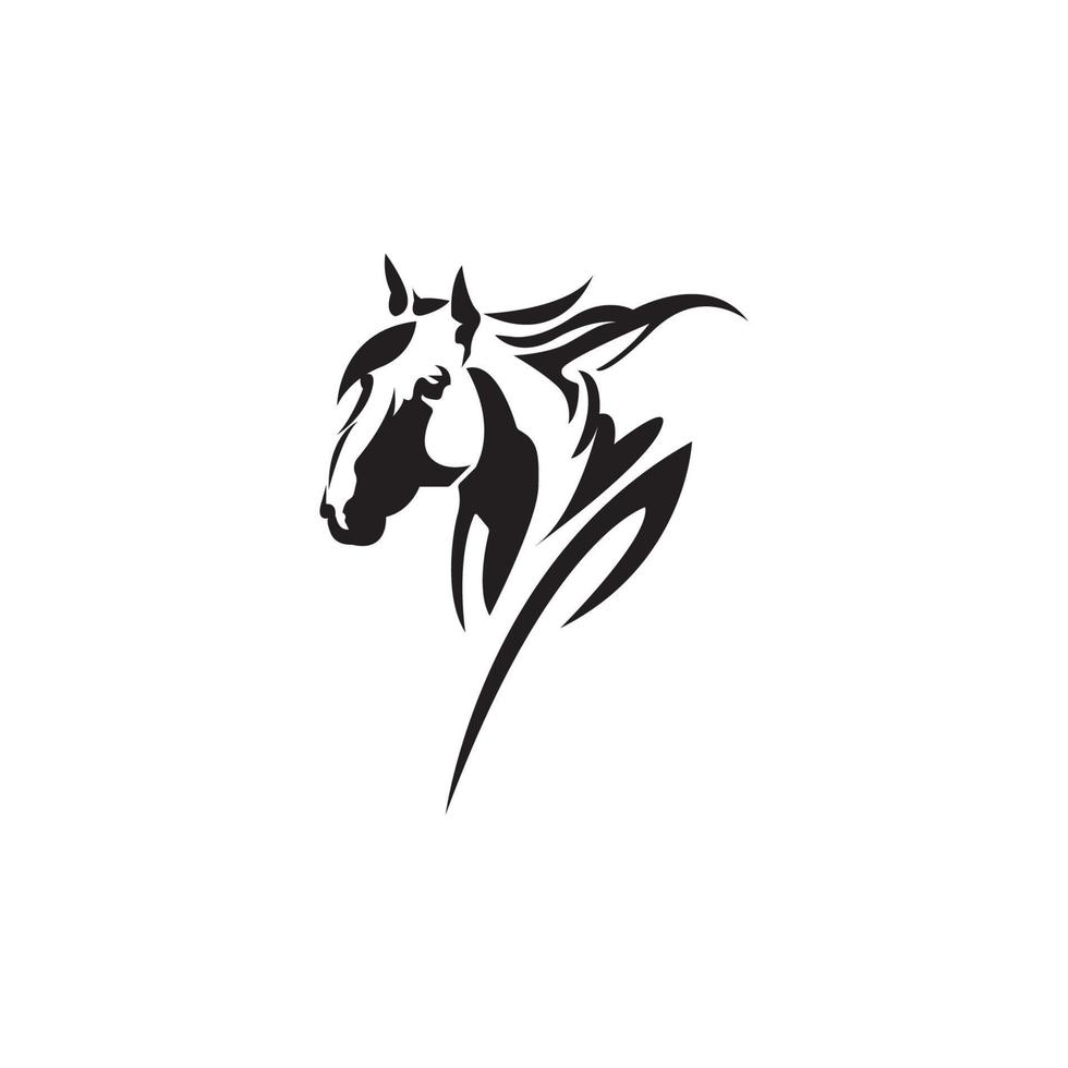 häst logotyp mall vektorillustration vektor