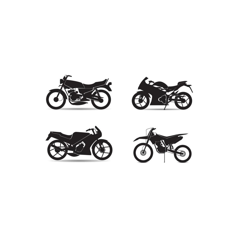Motorrad-Symbol-Vektor-Design-Illustration-Logo vektor