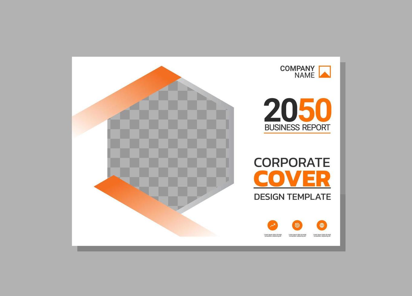 Corporate Book Cover horizontales Design vektor