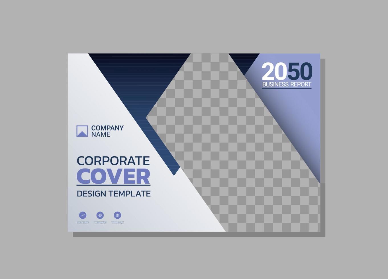 Corporate Book Cover horizontales Design vektor