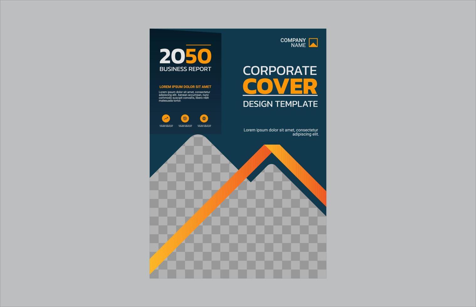 kreatives Corporate Book Cover Design vektor