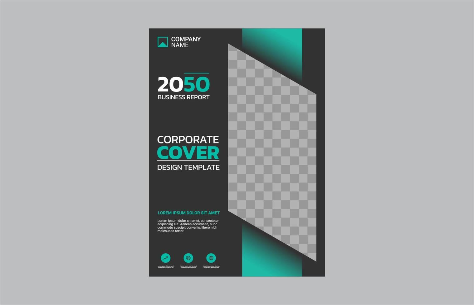 kreatives Corporate Book Cover Design vektor