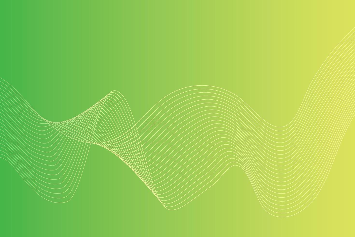 abstrakt bakgrund med färgrik vågig rader. abstrakt grön gul lutning bakgrund design vektor