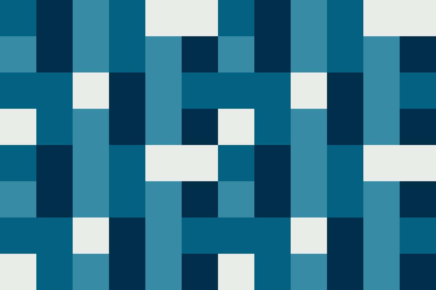 geometrisches Muster nahtlos. blaue Farbe mit Quadrat und Rechteck. Vektor-Illustration. vektor