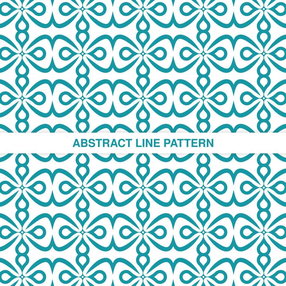 platt prydnad linje mönster design vektor